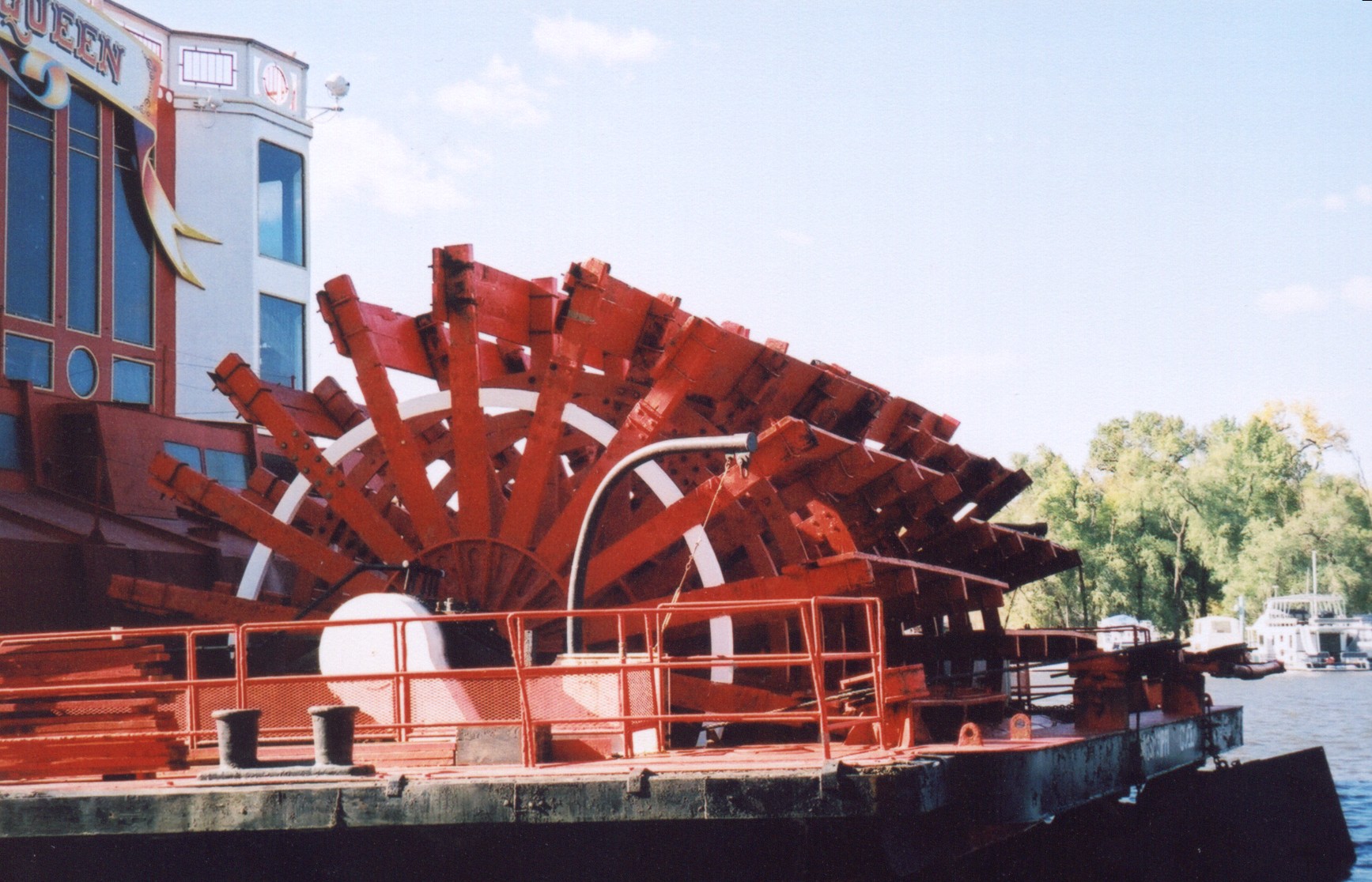 steam boat wheel