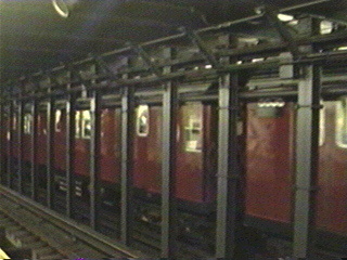 Subway train in New York City