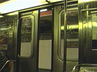 Subway train in New York City