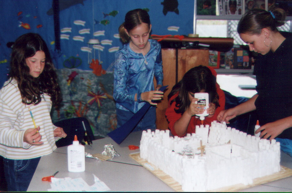 Creating their sugar castles