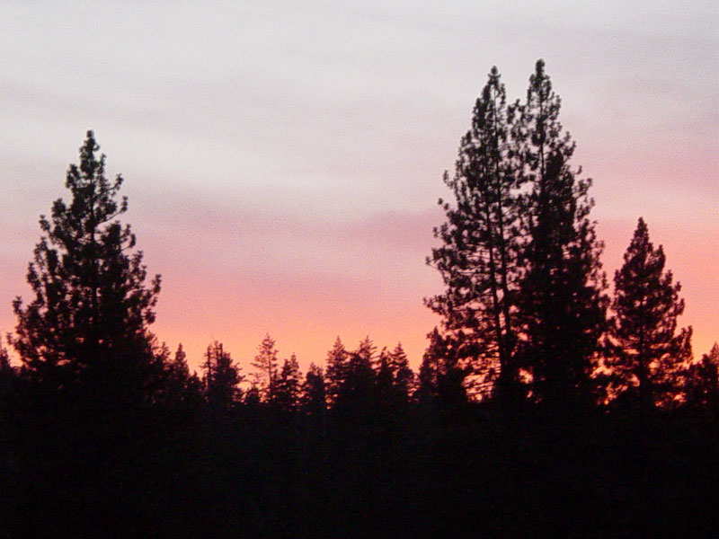 Sierra sunset from the Wawona Hotel