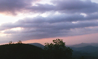 Mountain skyline