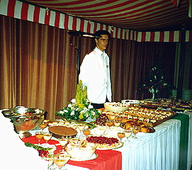 Dessert table, Kuln Hotel, St. Moritz