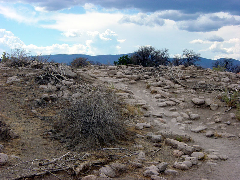 This low mound of rubble is all that is left of what used to be a large settlement of about 350 rooms two or three-stories high