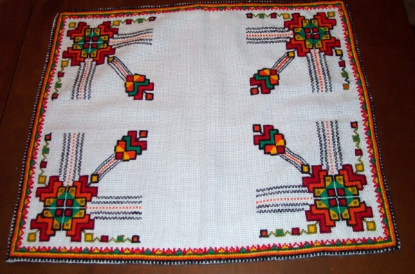 Ukrainian embroidery is a traditional craft often passed down from mother or grandmother to daughter.