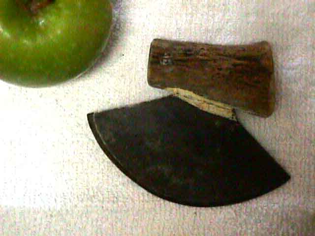 Ulu - Eskimo woman's knife (w/ moose antler handle)