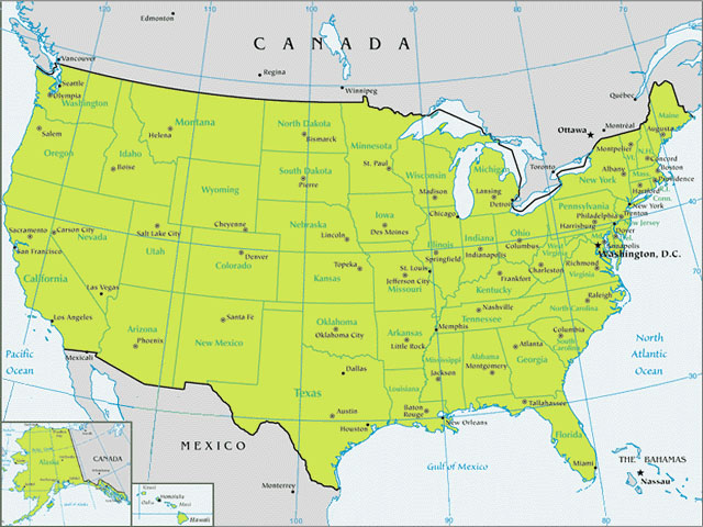 Map Of Usa Longitude Bepoethic