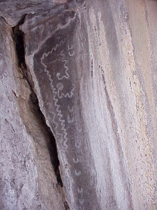 Symbols on rock