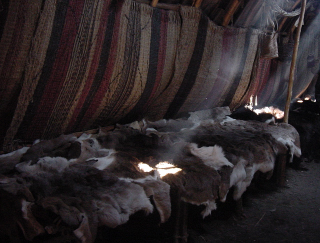 Interior of a Wampanoag home