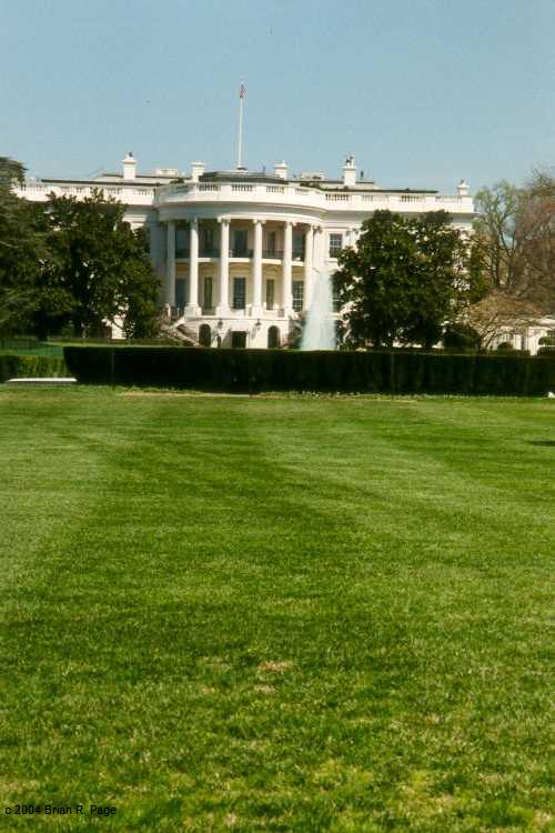 The White House from the south lawn