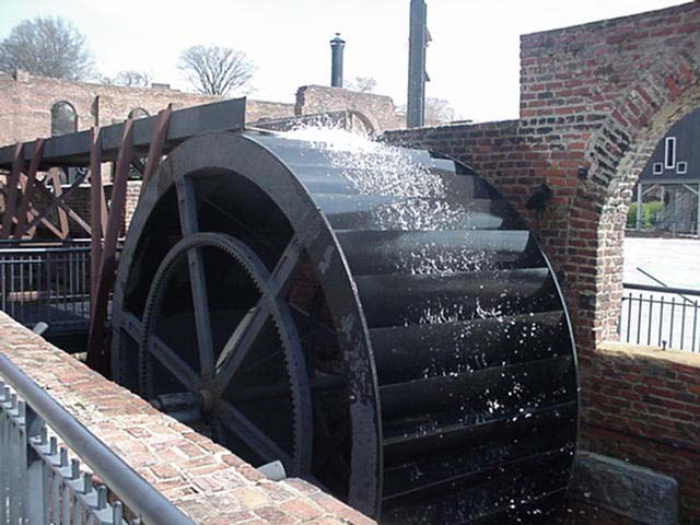 water wheel to used to power factory