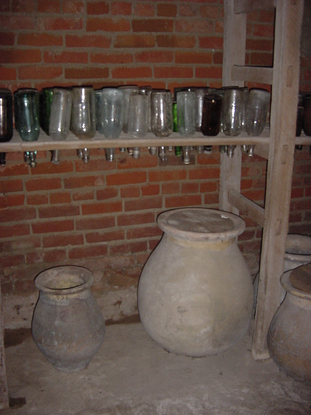 Wine Rack at Laura Plantation - all US wine came through this plantation at one time in US history