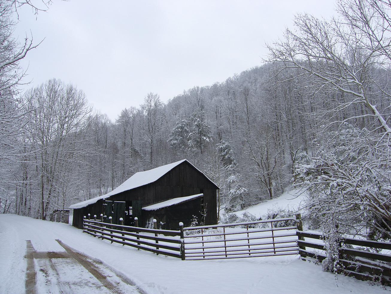 Winter Barn