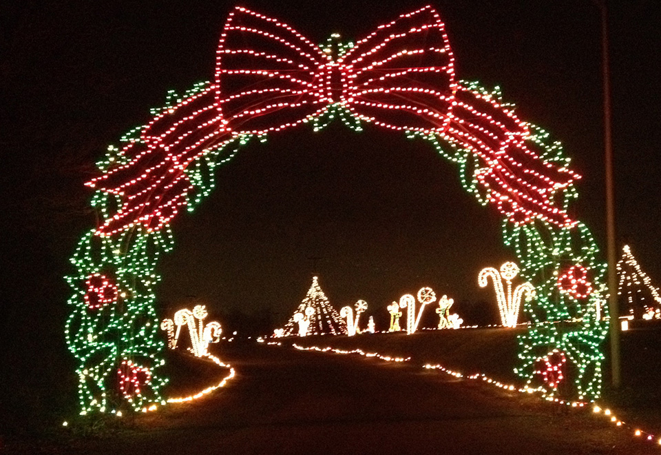 Christmas Light Wreath