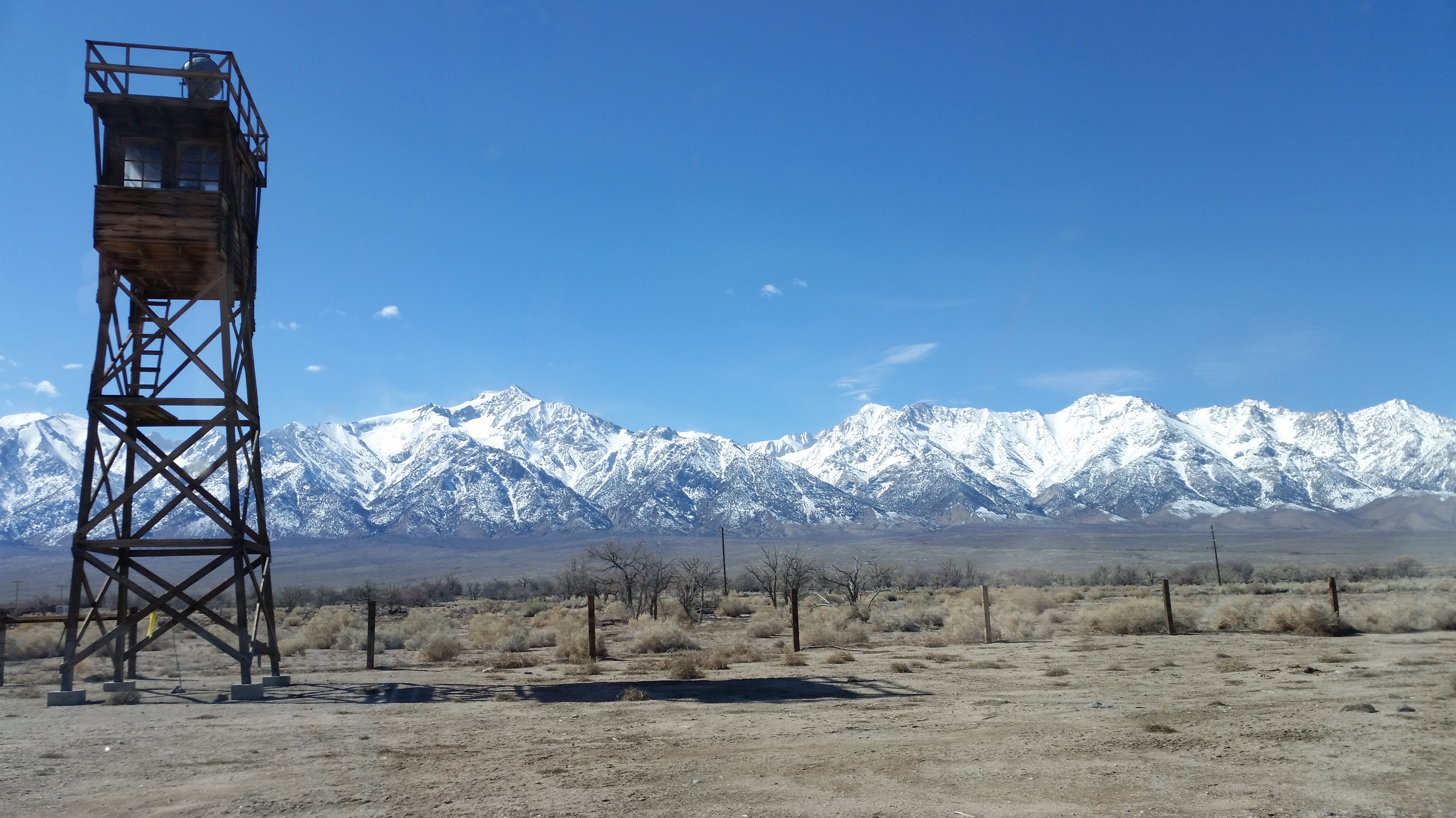 Reconstructed Guard Tower At Manzanar Wwii Japanese Internment Camp