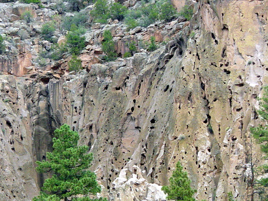 Frijoles Canyon is part of the Pajarito Plateau, formed by two violent ...