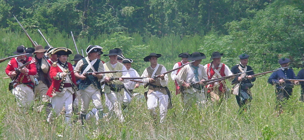 British Advance - Revolutionary Reenactment | Pics4Learning