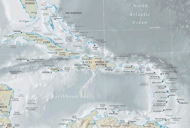 Map of Carribean | Pics4Learning