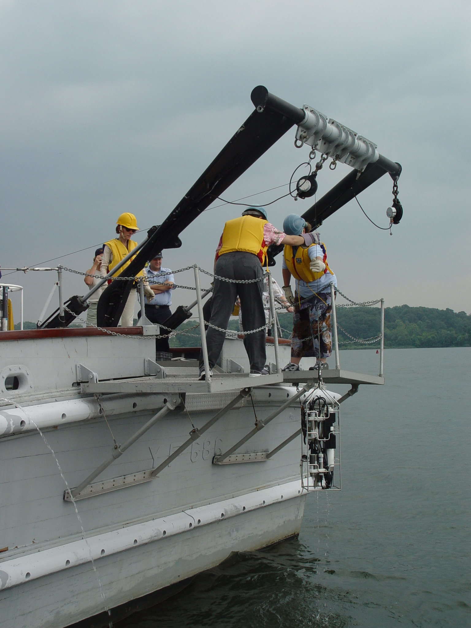 water sampling from PT boat | Pics4Learning