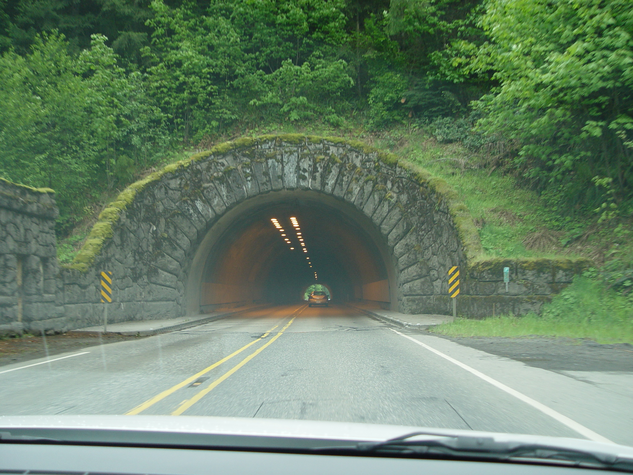 through tunnel