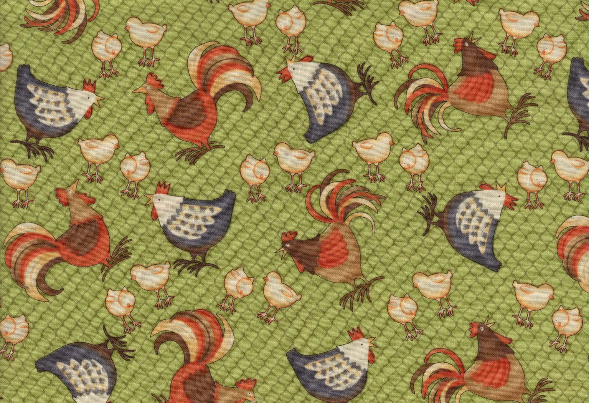rooster chicken fabric Pics4Learning