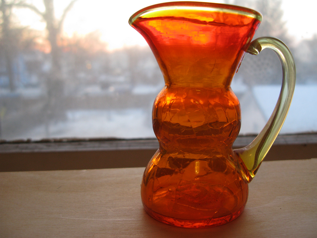  Orange Glass  Pitcher Pics4Learning