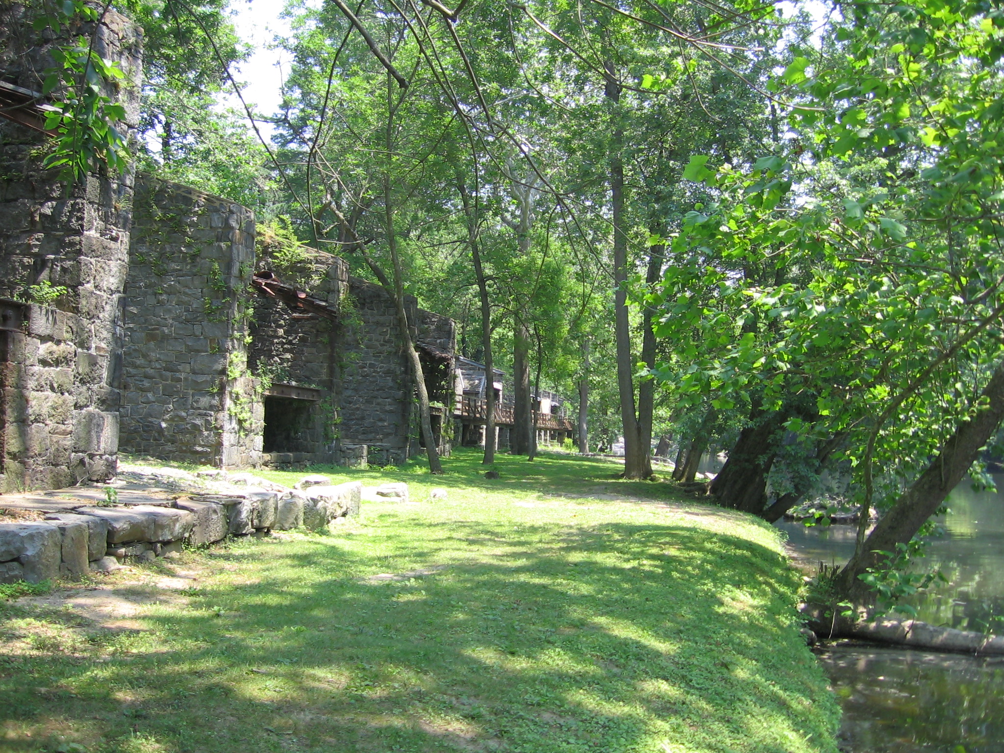 Stamping houses and rolling mills at the DuPont gunpowder factory