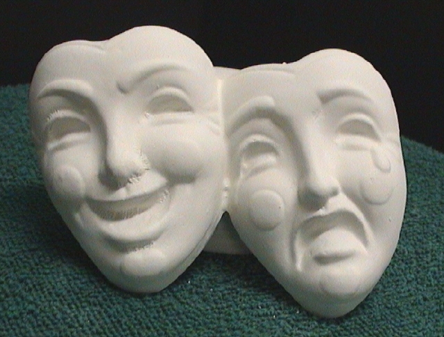 Ceramic theatrical masks | Pics4Learning