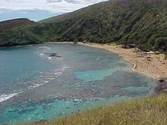 Famous beach, site of many movies, favorite for snorkeling