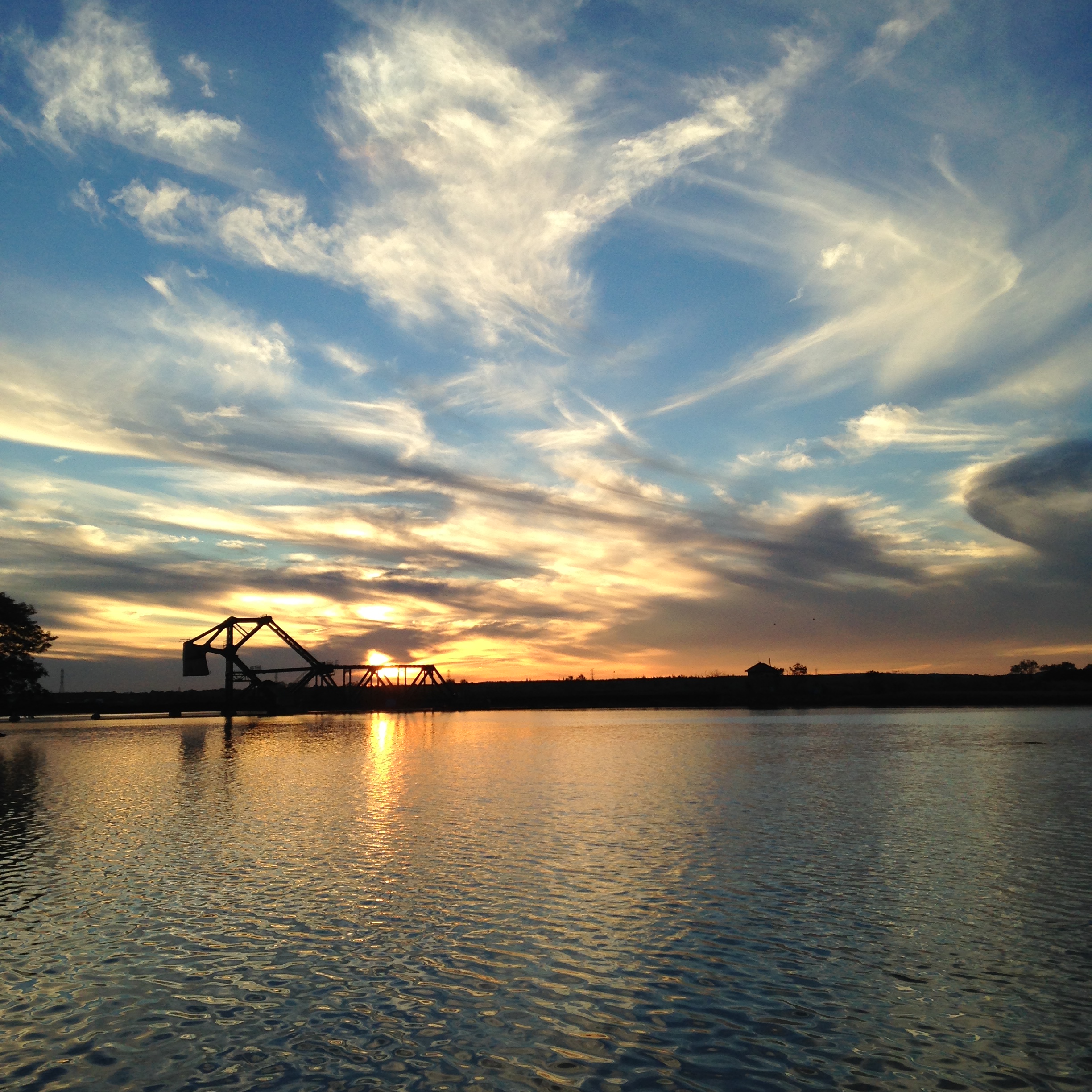 Sunset over Hackensack River Pics4Learning