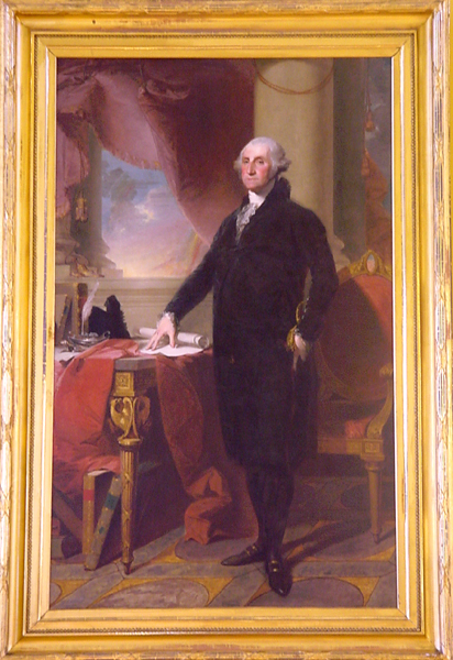 Portrait of George Washington by Gilbert Stuart painted 1801