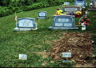 Grave markers in West Virginia